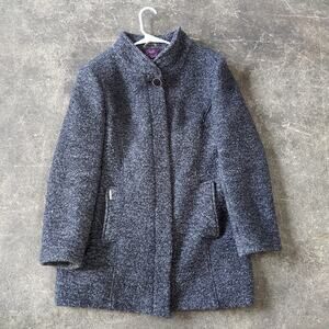 Vintage Juli Style Teddy Coat Womens M Gray Outdoor Wool Fall Winter Jacket